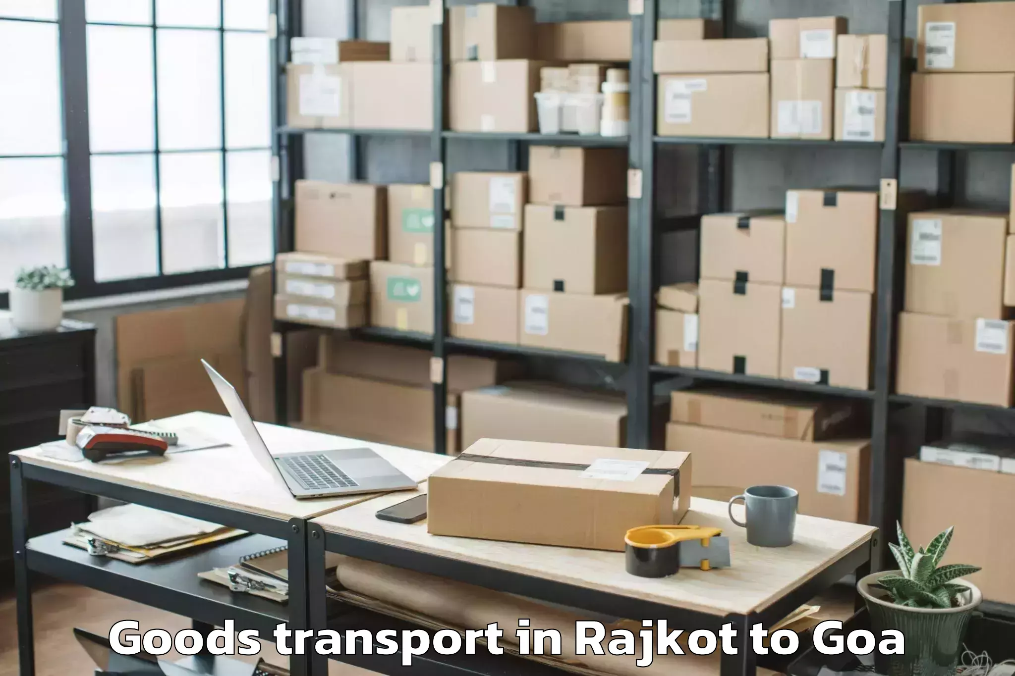 Quality Rajkot to Morjim Goods Transport